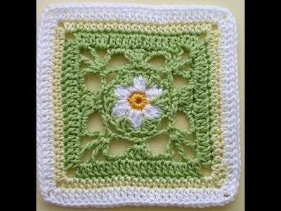 How to Crochet * Granny Square "Springtime"