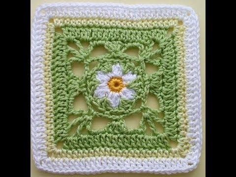 How to Crochet * Granny Square "Springtime"