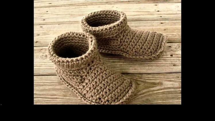How to crochet slippers