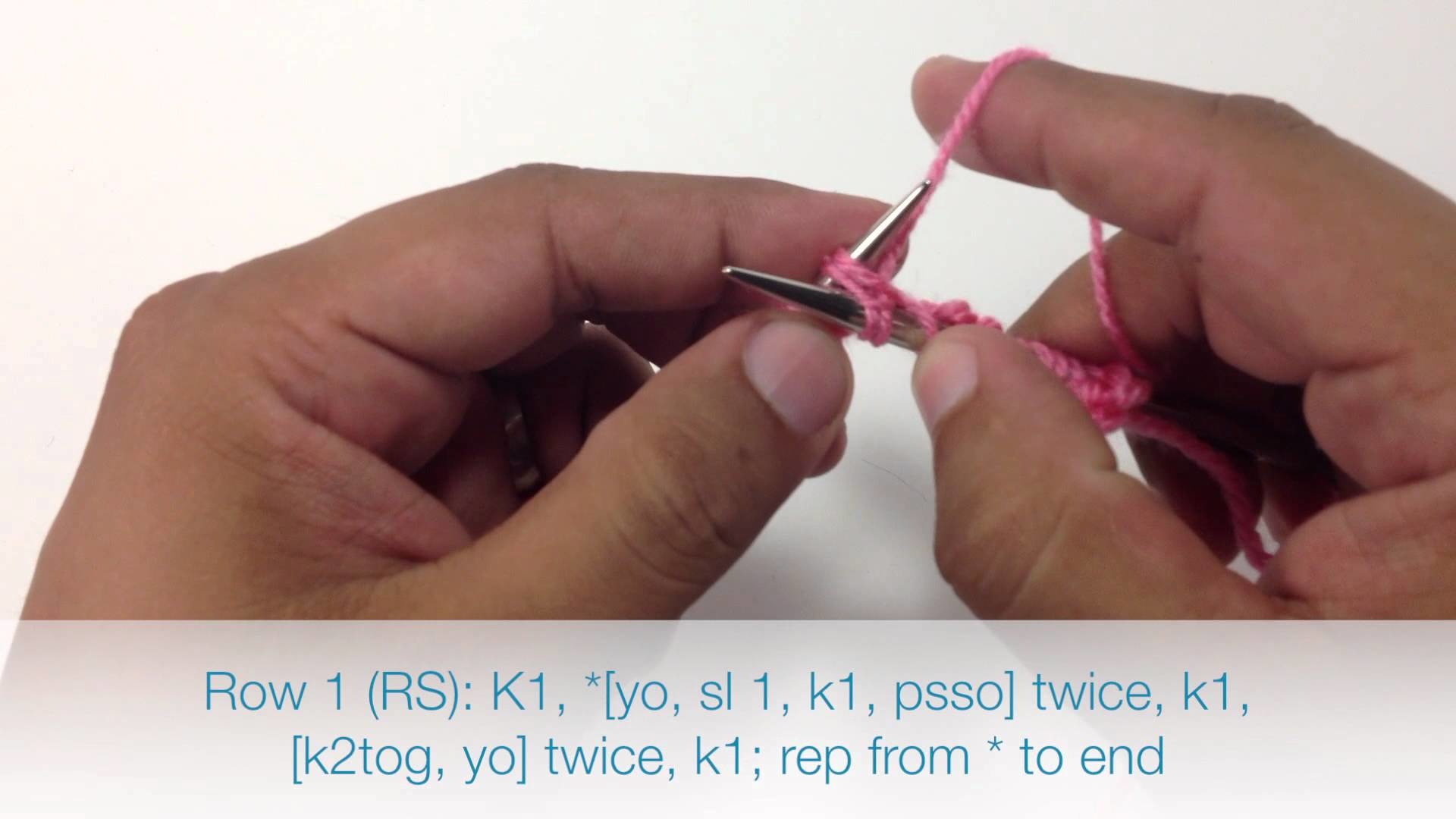 How to Knit the Arrowhead Lace Stitch (English Style)