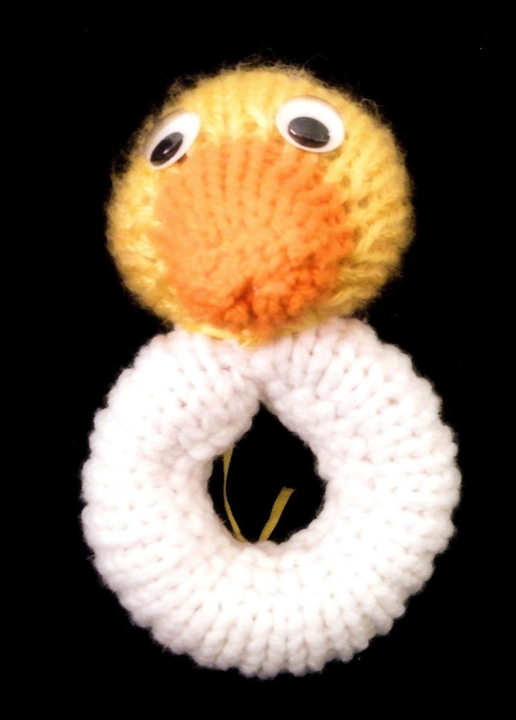 How To Loom Knit a Duck Rattle and Other Rattles