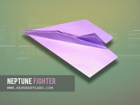 How to make a Paper Airplane that flies SLOWLY | Neptune Fighter ( Tri Dang )