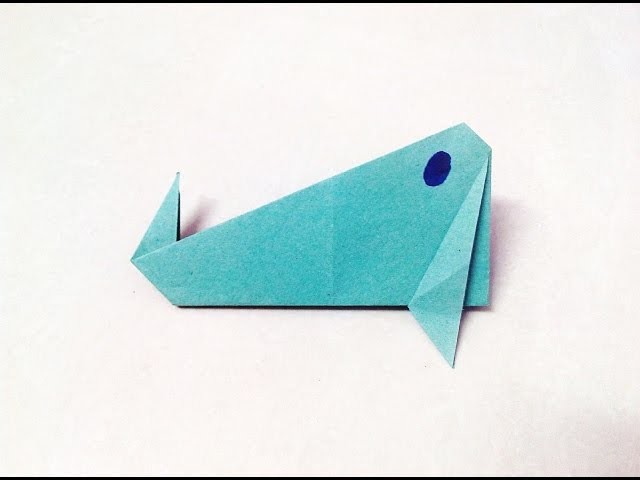 How to make an origami paper whale | Origami. Paper Folding Craft, Videos and Tutorials.