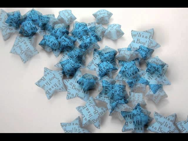 It's a Boy! Blue Origami Lucky Stars by Meligami