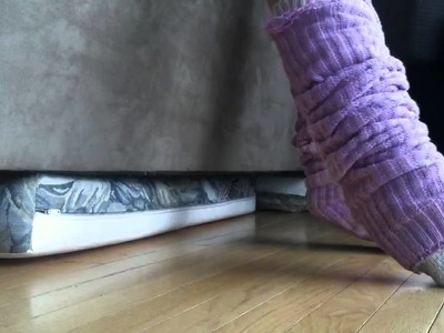 Leg warmers with knit socks