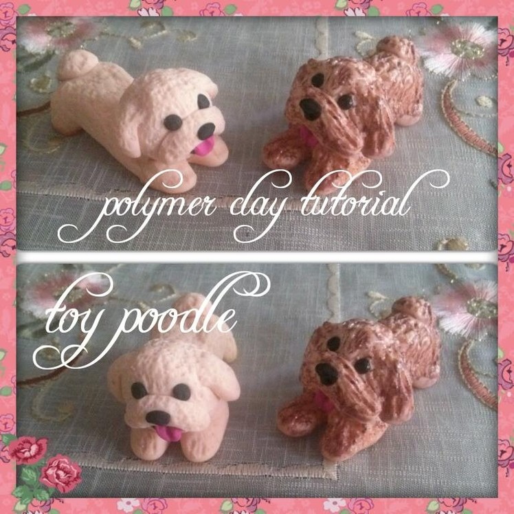 Miniature toy poodle- Polymer clay tutorial. Easy. DIY