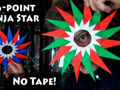 Origami 16-Point Ninja Star No Tape
