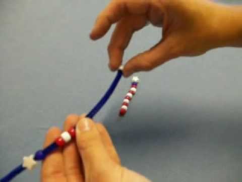 Red, White, & Blue Patriotic Bracelet for 4th of July by OneMinuteCrafts.com