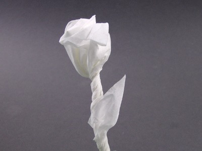Rose for valentine's day napkin origami