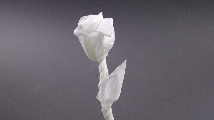 Rose for valentine's day napkin origami