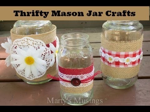 Thrifty Mason Jar Crafts