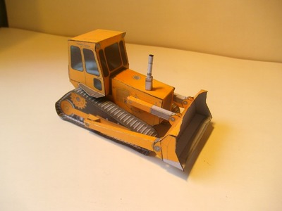 BULDOZER papercraft, paper model