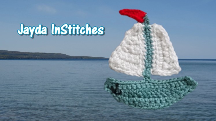 Crochet Sailboat Applique Tutorial - Crochet On The Run!