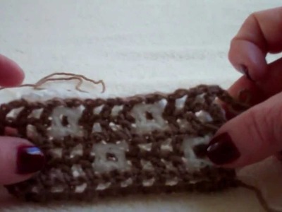 Interlocking Crochet™ - Checkerboard.Starry Sky
