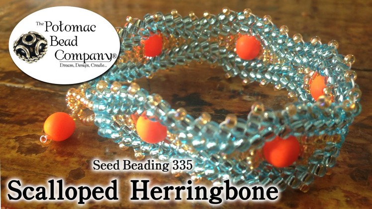 Make Scalloped Herringbone Stitch Jewelry