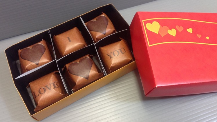 Origami Valentine's Day Chocolate Box - Print at Home