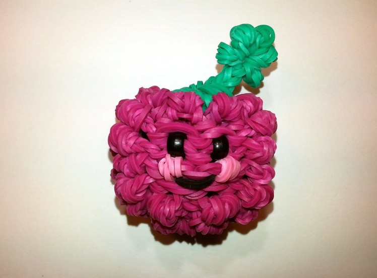 3-D Happy Raspberry (Blackberry) Tutorial by feelinspiffy (Rainbow Loom)