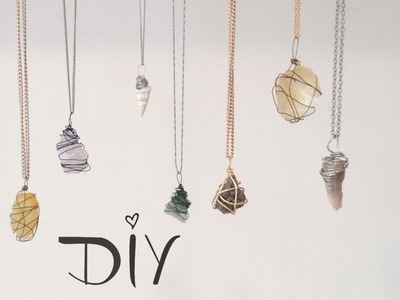 ❥ DIY Wire Wrapped Pendant : 3 Ways!