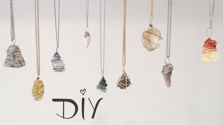 ❥ DIY Wire Wrapped Pendant : 3 Ways!