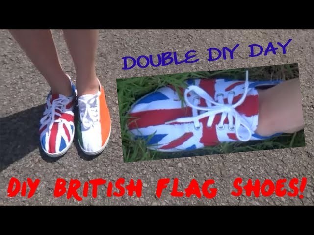 DOUBLE DIY DAY #5: One Direction Concert Shoes! (Union Jack)