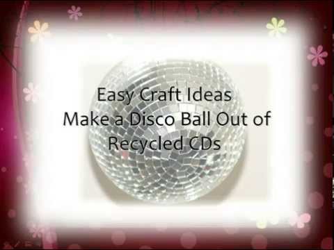 Easy Craft Ideas Make a Disco Ball From Recycled CDs