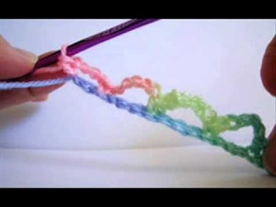 How To Crochet Chain Loop Mesh Stitch