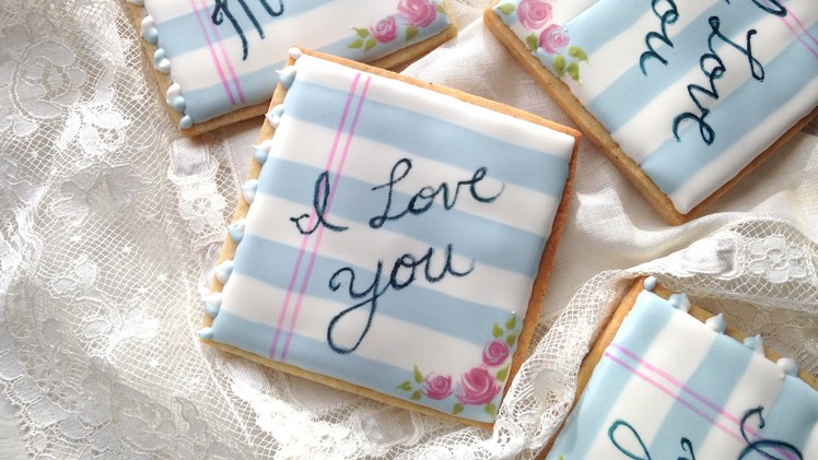 How To Decorate Love Note Cookies For Valentine's Day!