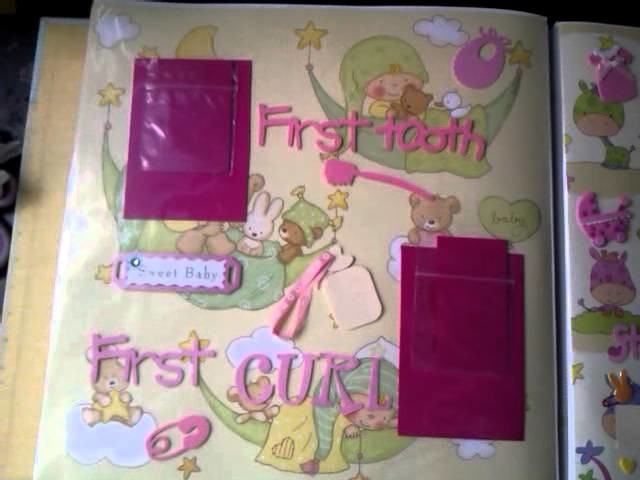 My first scrapbook for a baby girl