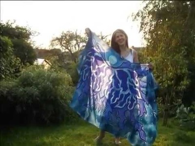 Silk Painting - A Hand Painted Silk Shawl Inspired by Stevie Nicks