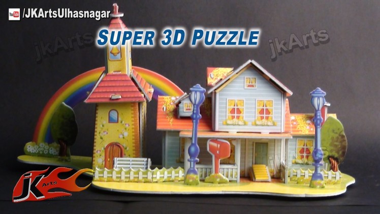 Super 3D Puzzles Rainbow House (DIY Toys Puzzle For Kids) - JK Arts 573