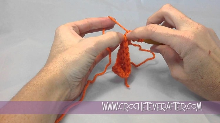 Treble Crochet Tutorial #2: TR into the First Stitch of the Row