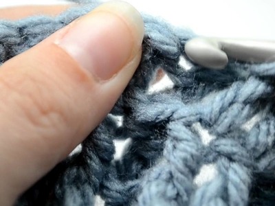 Crochet Lessons - How to work the waffle stitch - Part 4