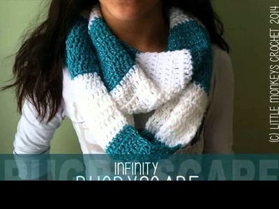 Crochet scarf with thin yarn