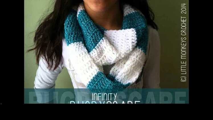 Crochet scarf with thin yarn