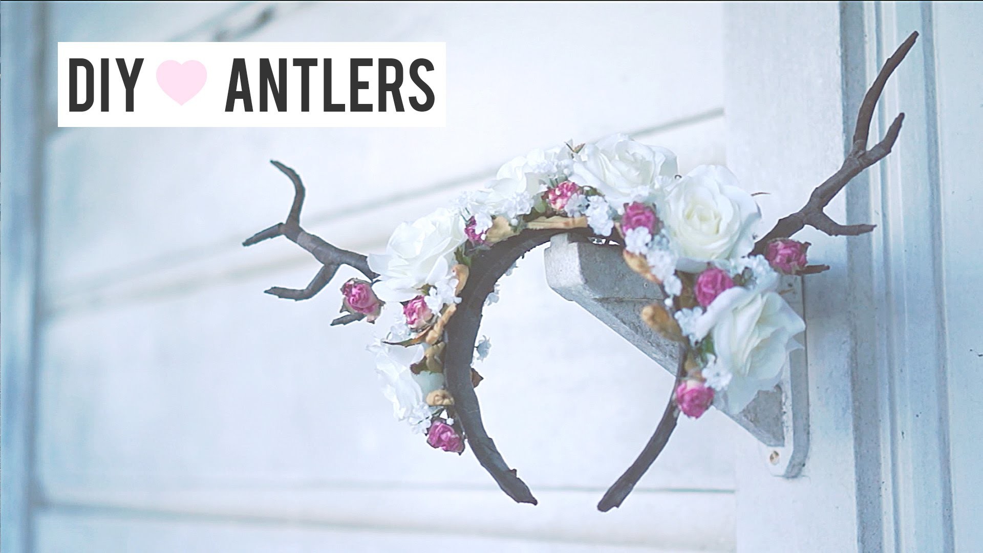 Deer Antler DIY Floral Headband