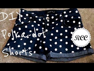 DIY Polka Dot Shorts