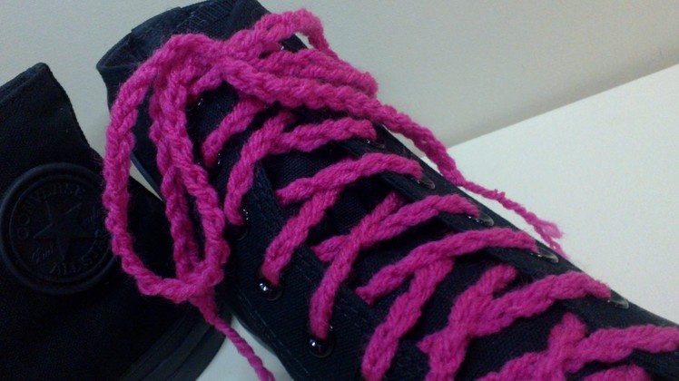 EASY Shoe Lace Crochet Tutorial