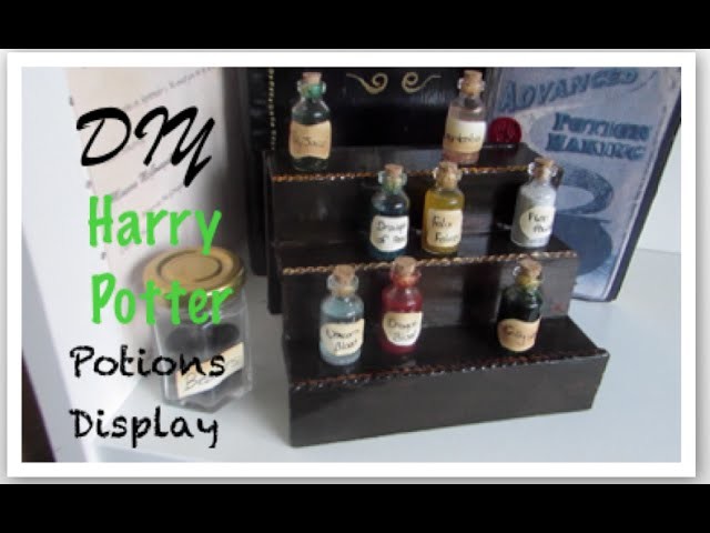 Harry Potter DIY potions stand I Quick and Easy Harry Potter Home Decor Idea!
