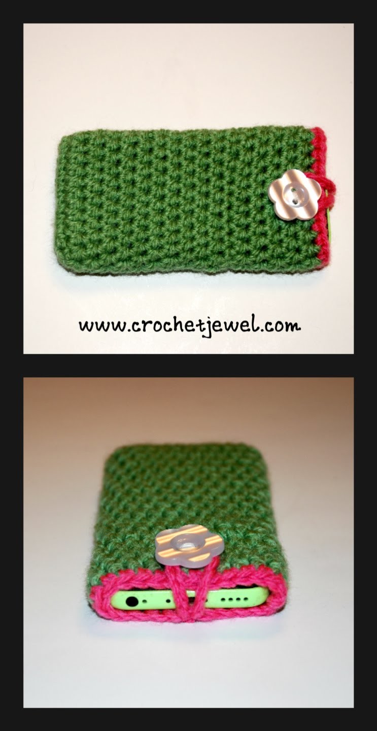 How to Crochet a Cell Phone Case Holder iPhone Smartphone