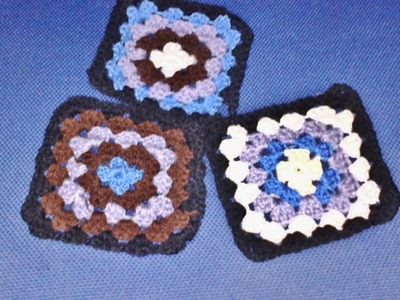 How to crochet granny square into a jacket
