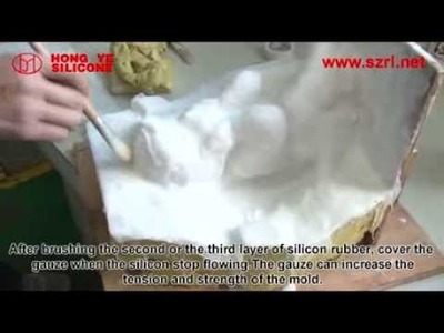 How to make angel crafts silicone mold in brushing way?