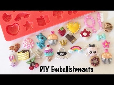How To Make DIY Embellishments for Crafts, Scrapbooking, Decoden & More