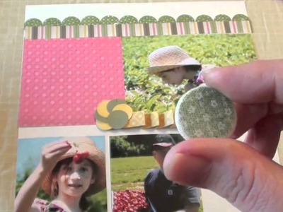 How to use Stamps on a Scrapbook Layout Tutorial