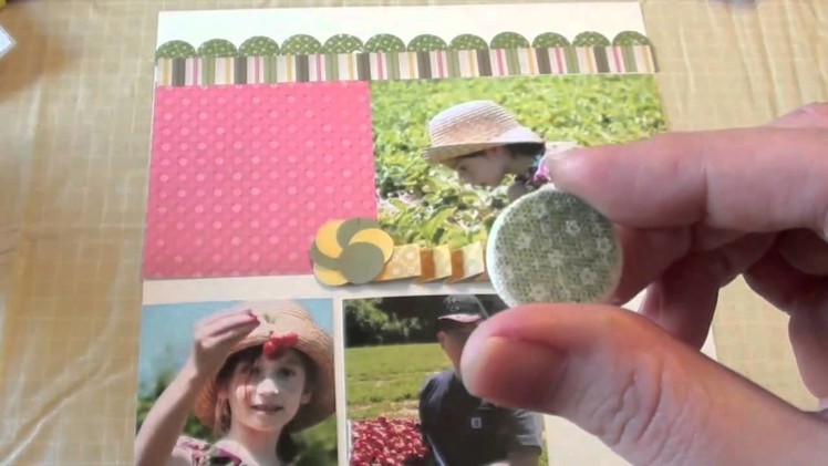 How to use Stamps on a Scrapbook Layout Tutorial