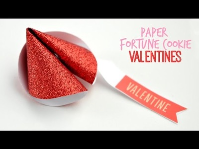 Paper Fortune Valentine Cookies DIY