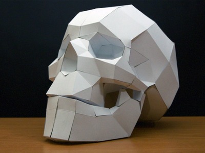 Papercraft Skull Timelapse