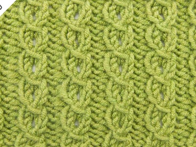The Faux Cable Edging Stitch :: Knitting Stitch #524 :: Left Handed
