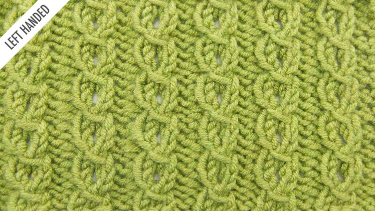 The Faux Cable Edging Stitch :: Knitting Stitch #524 :: Left Handed