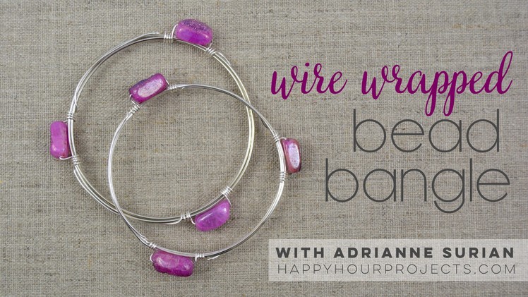 Wire Wrapped Bead Bangle