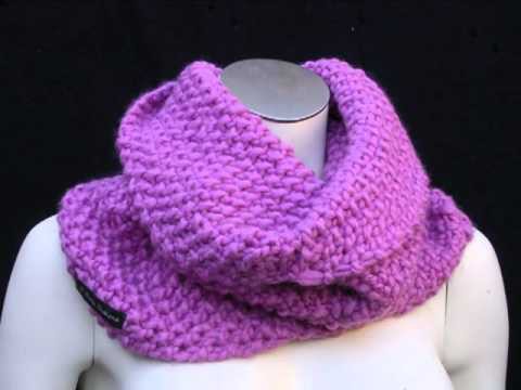 Accessorise with an Edie O'hara Chunky Knit Wool Snood Cowl